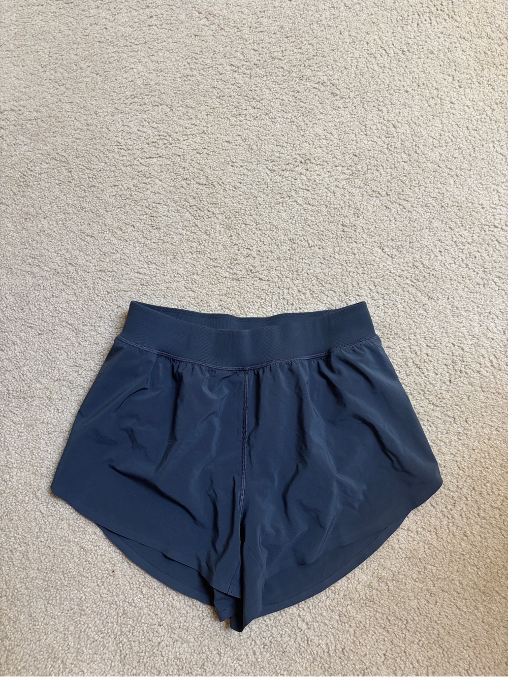 CRZ YOGA Navy High-Waist Athletic Shorts